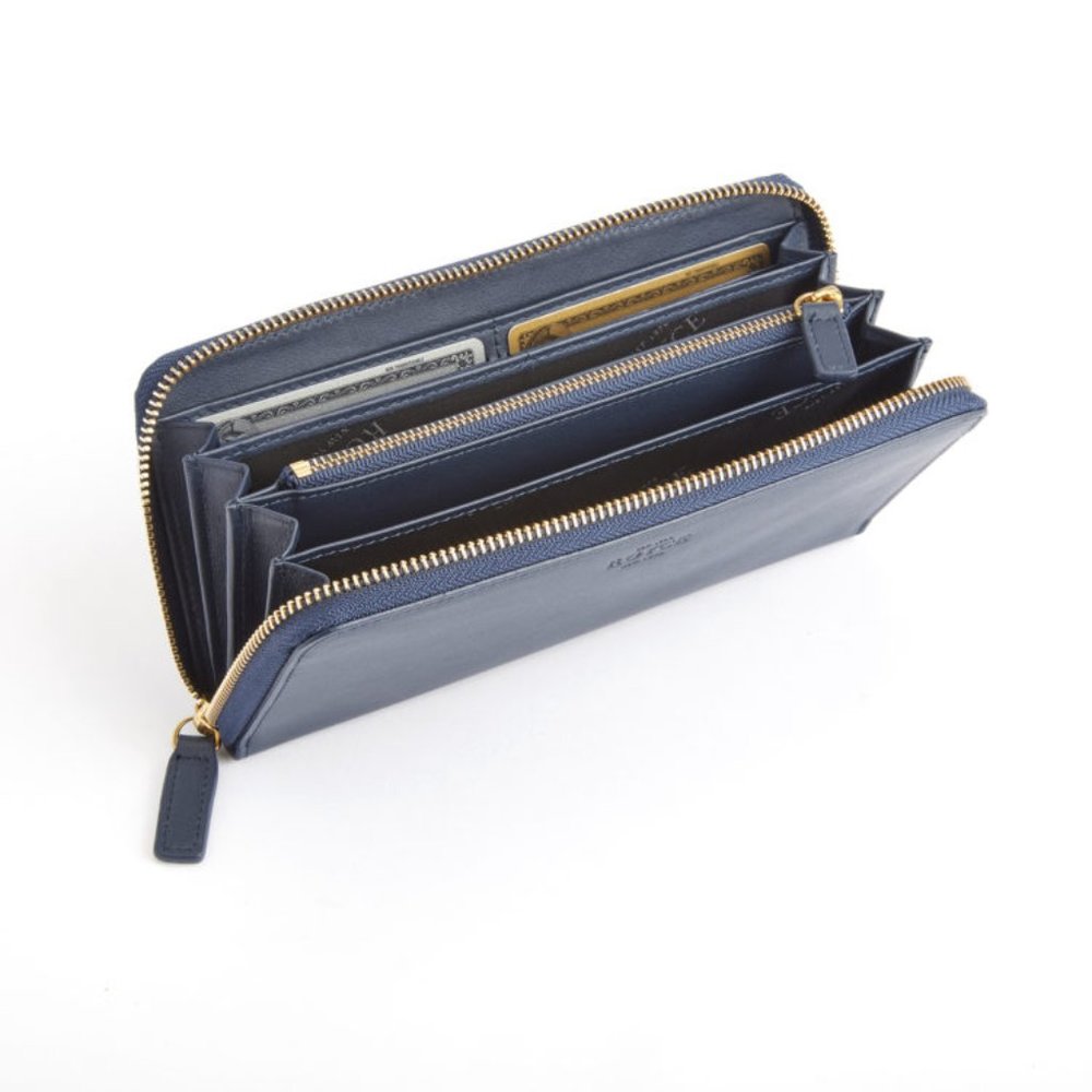 ROYCE LEATHER - RFID BLOCKING CONTINENTAL WALLET
